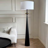 Gulvlampe i stof – japansk enkel standerlampe
