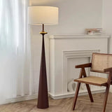 Gulvlampe i stof – japansk enkel standerlampe