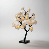 Bordlampe med rosenmotiv – dekorativ trælampe i otte farver