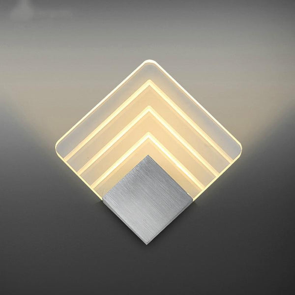 Væglampe i akryl & aluminium – Rein | Integreret LED