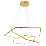 Loftlampe med polygonform – moderne geometrisk loftbelysning til stuen