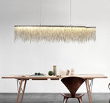 Lysekrone i aluminium & stål – Heine | Nordisk design