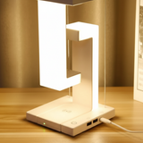 Bordlampe med svæveeffekt – designlampe med trådløs opladning