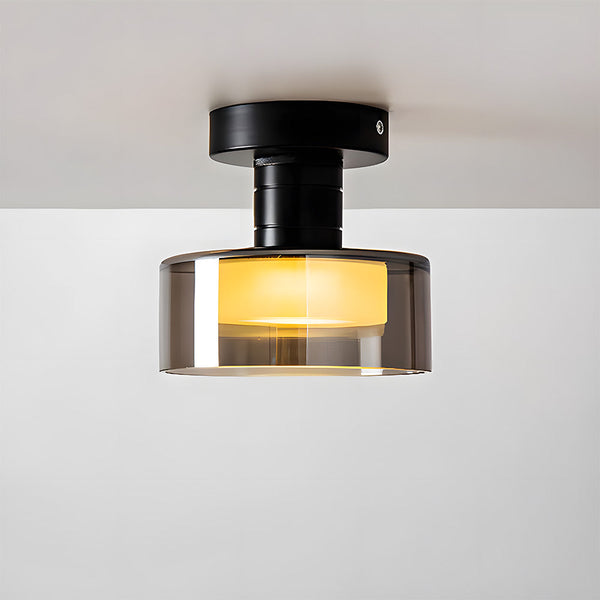 LED-loftlampe i glas – nordisk loftbelysning til gangen