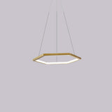 Loftlampe med polygonform – moderne geometrisk loftbelysning til stuen