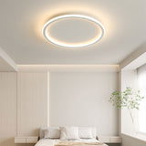 Loftlampe i aluminium – rund skandinavisk plafond med LED