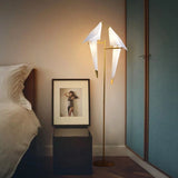 Bordlampe med origamiform – magnetisk LED-lampe i fugleform