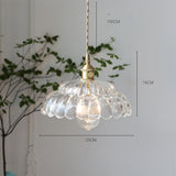 Pendel i glas – midcentury hængelampe