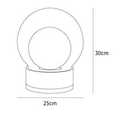 Bordlampe i glas – moderne rund