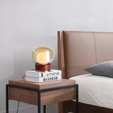 Bordlampe i glas – moderne rund