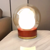 Bordlampe i glas – moderne rund