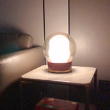Bordlampe i glas – moderne rund
