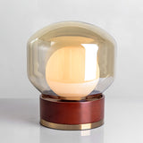 Bordlampe i glas – moderne rund