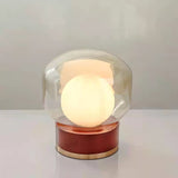 Bordlampe i glas – moderne rund