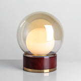 Bordlampe i glas – moderne rund