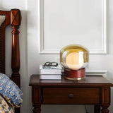 Bordlampe i glas – moderne rund