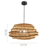 Moderne rattanpendel med burform