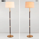 Gulvlampe i stof – postmoderne enkel standerlampe til stuen