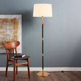 Gulvlampe i stof – postmoderne enkel standerlampe til stuen