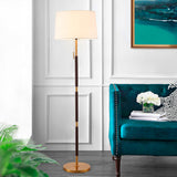 Gulvlampe i stof – postmoderne enkel standerlampe til stuen