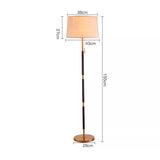 Gulvlampe i stof – postmoderne enkel standerlampe til stuen