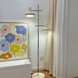 Gulvlampe i glas med to arme – vintage bauhaus standerlampe