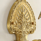 Midcentury væglampe i guld