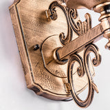 Retro midcentury væglampe i bronze