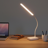 Skrivebordslampe i ABS – justerbar arbejdslampe med tre lysfarver