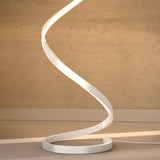 Gulvlampe med spiralform – minimalistisk dæmpbar standerlampe