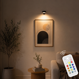 LED-billedlampe med fjernbetjening – trådløs vægbelysning (3 stk.)