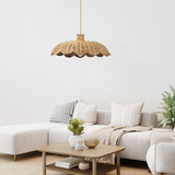 Rattanpendel – boho flettet hængelampe