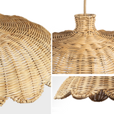 Rattanpendel – boho flettet hængelampe