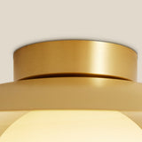 Loftlampe med messingkappe i guld – semi-plafond