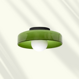 Loftlampe i farvet glas – moderne plafond i seks farver
