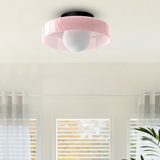 Loftlampe i farvet glas – moderne plafond i seks farver