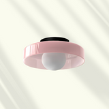 Loftlampe i farvet glas – moderne plafond i seks farver