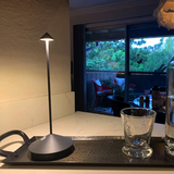 Bordlampe med stearinlysform – trådløs dæmpbar bordbelysning