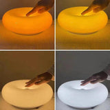 Væglampe i donutformet glas – dæmpbar vægbelysning