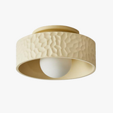 Loftlampe i creme – fransk enkel loftbelysning