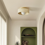 Loftlampe i creme – fransk enkel loftbelysning