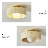 Loftlampe i creme – fransk enkel loftbelysning