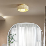Loftlampe i creme – fransk enkel loftbelysning