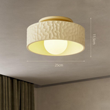 Loftlampe i creme – fransk enkel loftbelysning