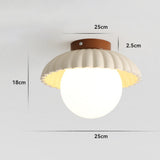 Loftlampe i glas – fransk loftbelysning