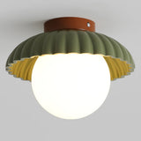 Loftlampe i glas – fransk loftbelysning