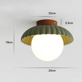 Loftlampe i glas – fransk loftbelysning