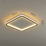 LED-loftlampe med hul firkant – geometrisk loftbelysning