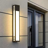 LED-væglampe – moderne sort udendørs vægbelysning