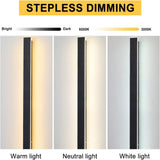 LED-væglampe i sort – industriel aflang udendørs vægbelysning